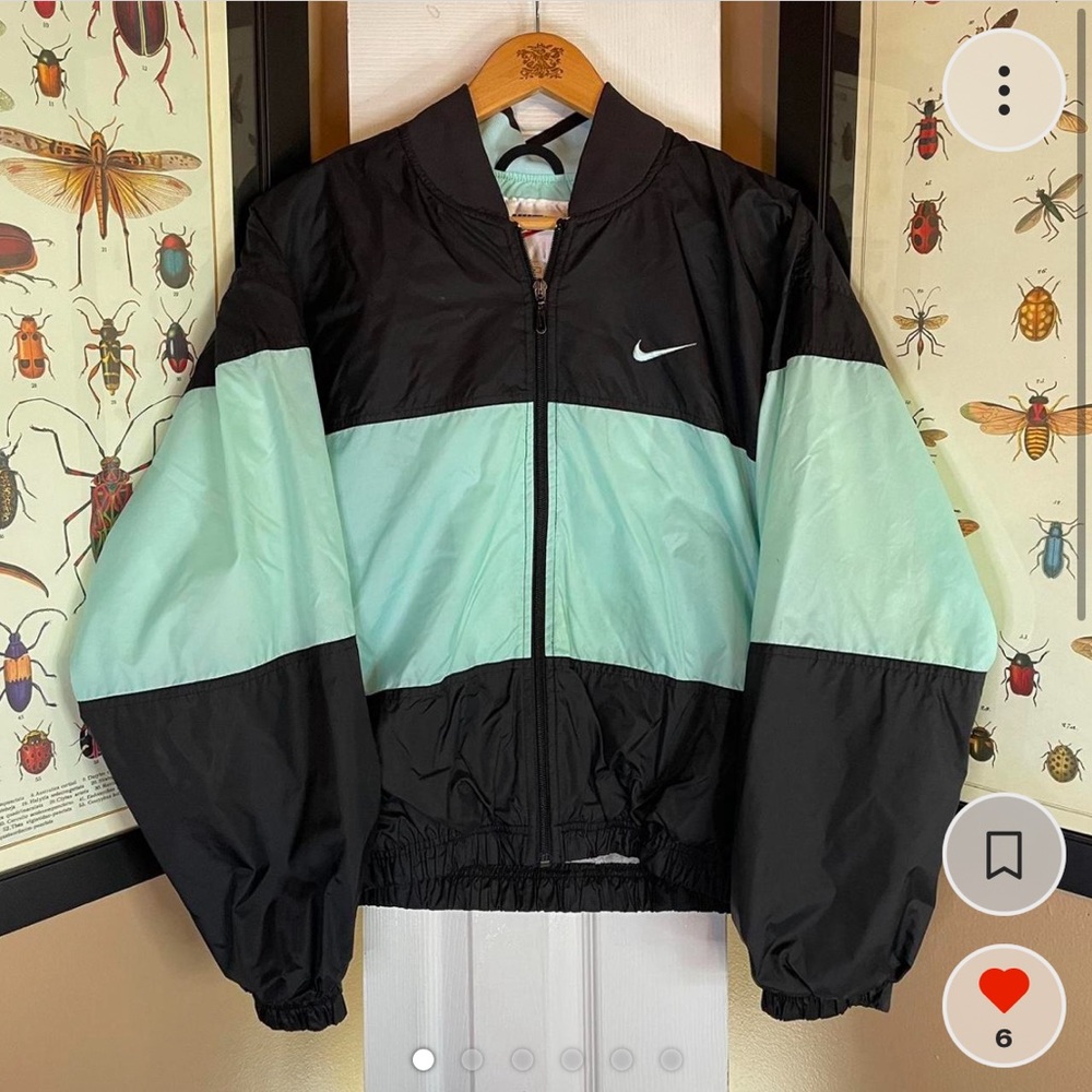 Nike Vintage Early 90s Lightweight Baby Blue Jacket